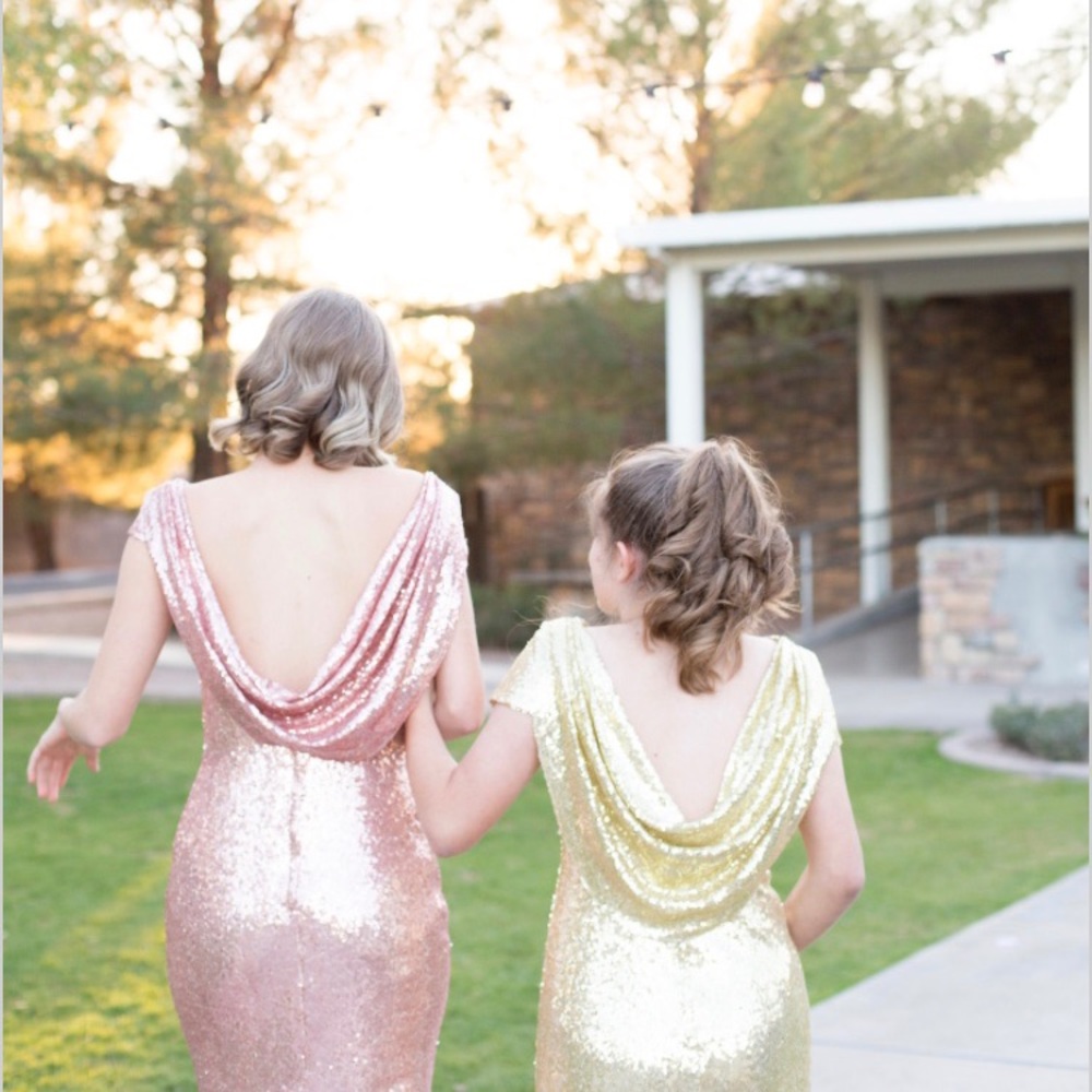Rose gold dress